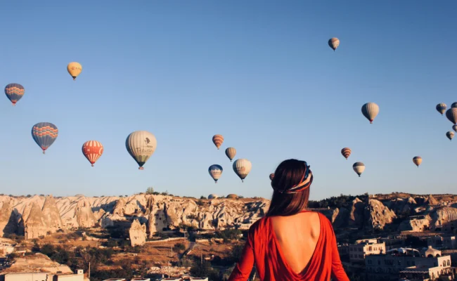 Hot air balloons over Cappadocia at sunrise — private Turkey tour packages from Singapore