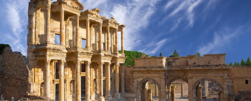 Ephesus day trip from Istanbul — Library of Celsus and Roman ruins, Turkey Family Tours