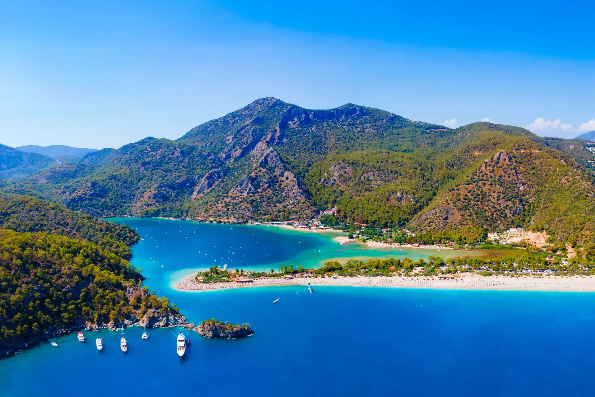 The Blue Lagoon at Ölüdeniz near Fethiye on Turkey’s southern Aegean coast