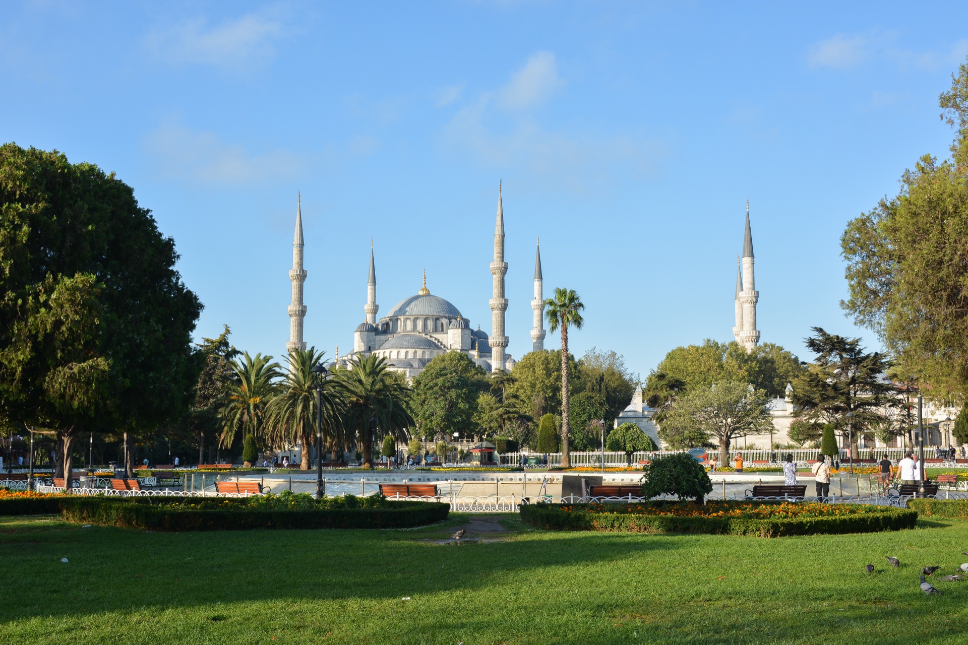 Sultanahmet square in istanbul blue mosque, Turkey