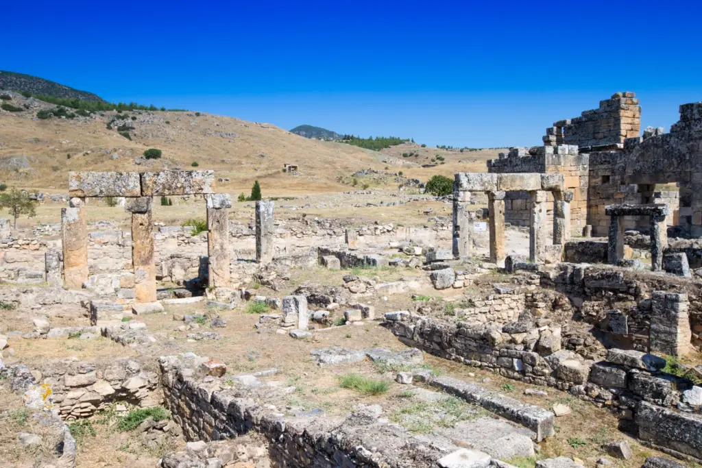 The north Roman gate at Hierapolis, Pamukkale